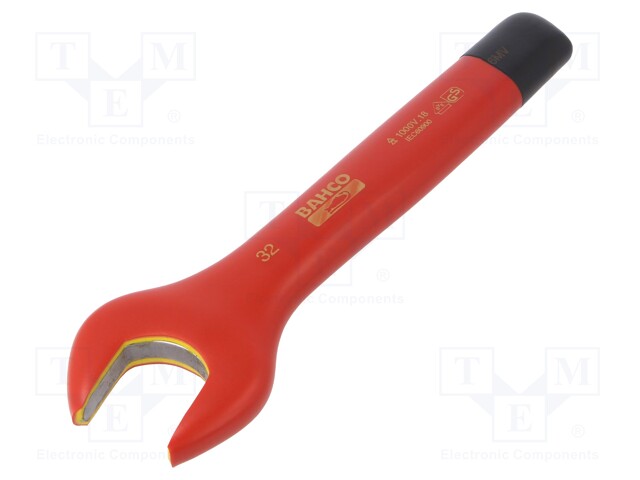 Key; insulated,spanner; 32mm; IEC 60900,VDE; tool steel; 1kV