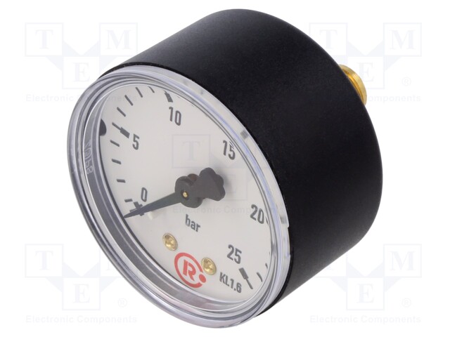 Manometer; 0÷25bar; 50mm; non-aggressive liquids,inert gases