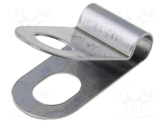 Fixing clamp; for shielded cables; ØBundle : 3mm; A: 17.2mm