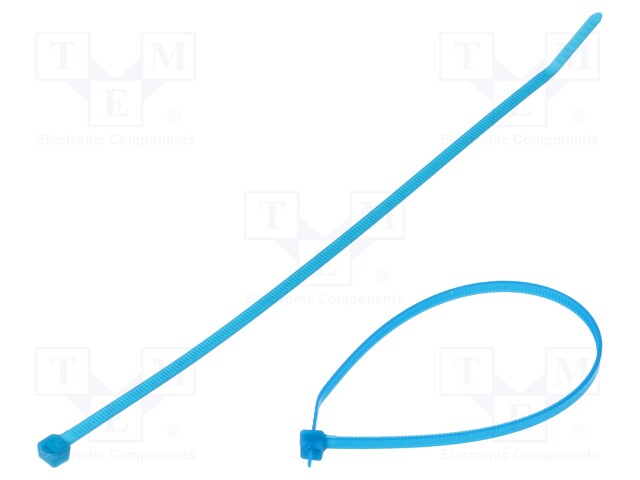 Cable tie; L: 203mm; W: 3.4mm; TEFZEL; 133N; light-blue; Ømax: 51mm