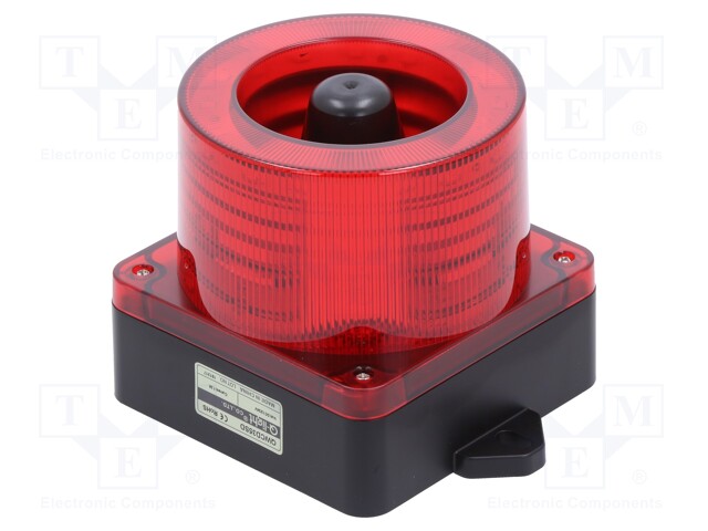 Signaller: lighting-sound; 10÷30VDC; Colour: red; IP66; -20÷50°C