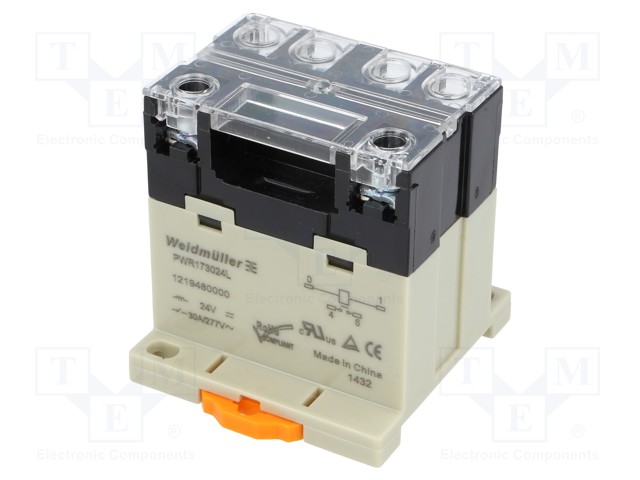 Relay: electromagnetic; SPST-NO; 24VDC; 30A; max.277VAC; 1.9W; 120g