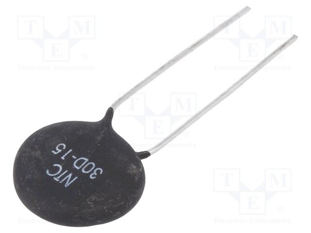 NTC thermistor; THT; 30Ω; 16.5mm; -55÷200°C