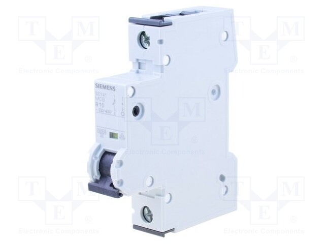 Circuit breaker; 400VAC; Inom: 10A; Poles: 1; DIN; Charact: B; 10kA