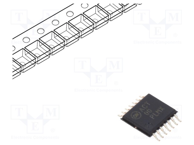 IC: digital; NAND; Channels: 4; IN: 2; SMD; TSSOP14; Series: ACT