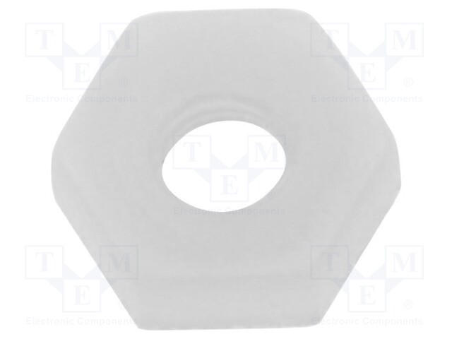 Nut; hexagonal; M2; polyamide; H: 1.4mm; 4mm