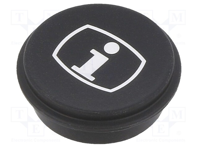 Button; Ø21mm; Pushbutton: round; black; 09