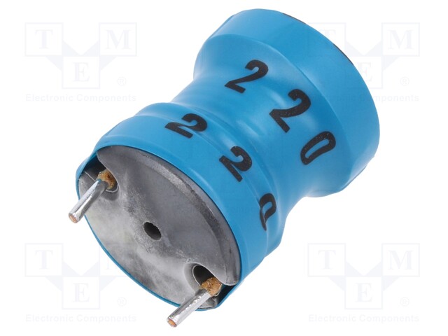 INDUCTOR, 22UH, 20%, 4.9A, RADIAL