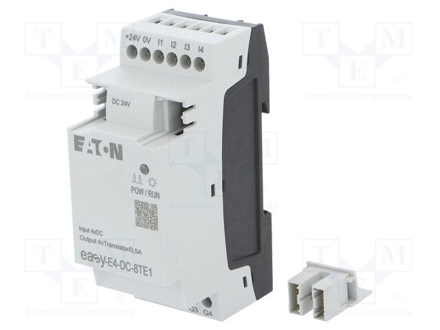 Module: extension; IN: 4; OUT: 4; OUT 1: transistor; easyE4; 24VDC