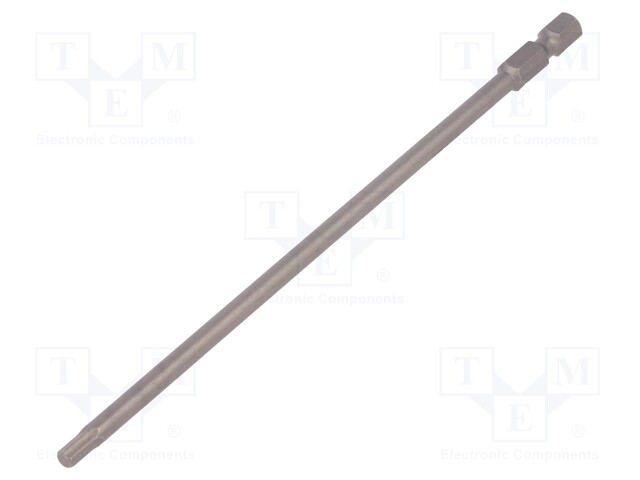 Screwdriver bit; Allen hex key; HEX 9/64"; Overall len: 152mm