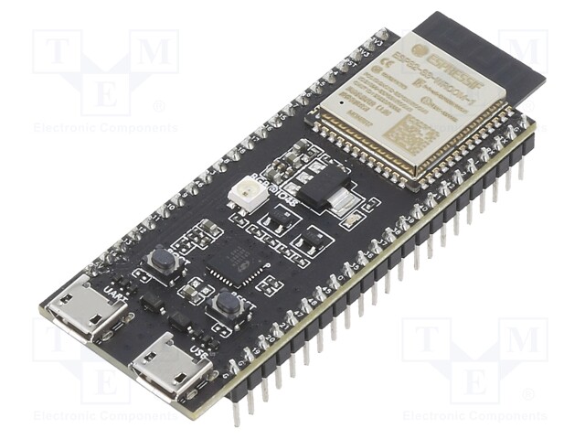 Dev.kit: WiFi; ADC,GPIO,I2C,I2S,PWM,SPI,UART,USB; 5VDC