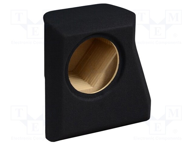 Car loudspeaker enclosure; MDF; black; textil; 15l; 250mm; 272mm