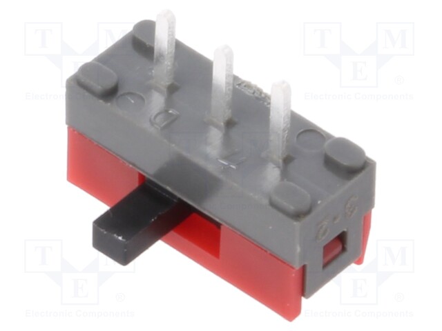 Switch: slide; Pos: 2; SPDT; 0.1A/30VDC; ON-ON; Mounting: THT