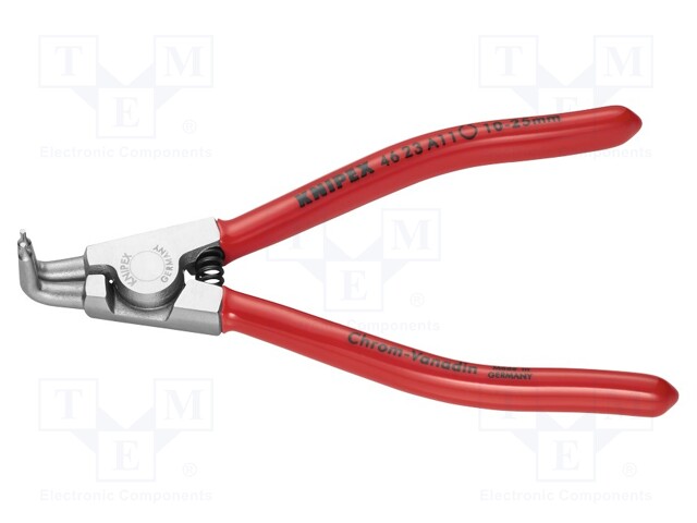 Pliers; for circlip; external; 10÷25mm; Pliers len: 125mm; angular