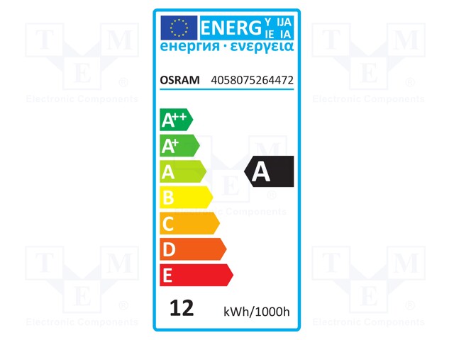 LED lamp; warm white; G53; 12VAC; 650lm; 11.8W; 24°; 2700K