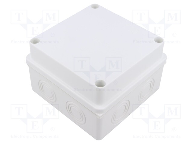Enclosure: junction box; X: 125mm; Y: 125mm; Z: 80mm; wall mount