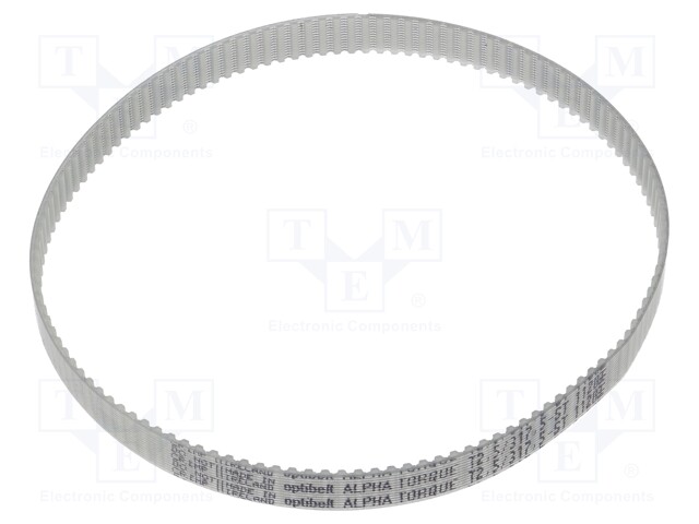 Timing belt; T2.5; W: 8mm; H: 1.3mm; Lw: 317.5mm; Tooth height: 0.7mm