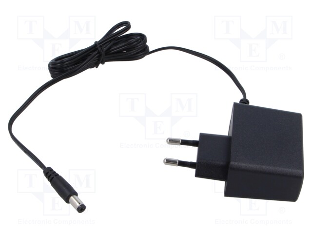 Power supply: switched-mode; mains,plug; 5VDC; 1A; 5W; Plug: EU