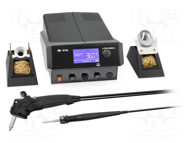 Soldering/desoldering station; 200W; 150÷450°C; 230VAC; ESD