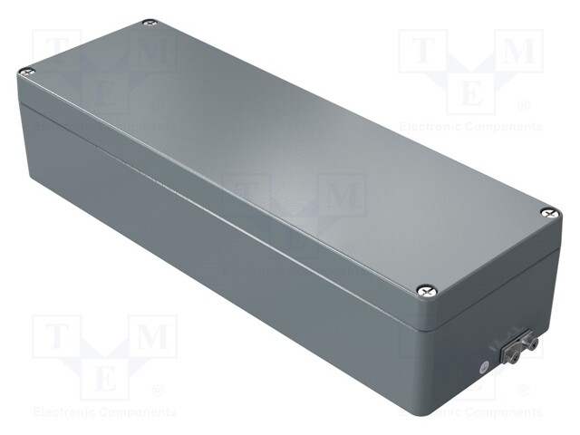 Enclosure: multipurpose; X: 120mm; Y: 360mm; Z: 81mm; aluminium; IP66