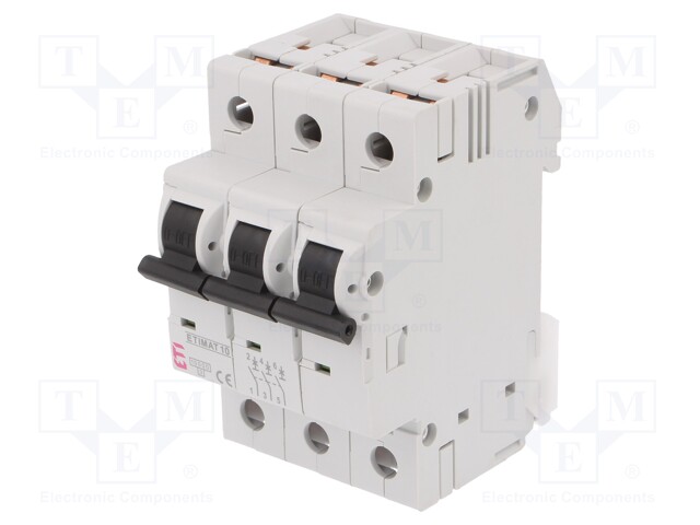 Circuit breaker; 230/400VAC; Inom: 1.6A; Poles: 3; DIN; Charact: D