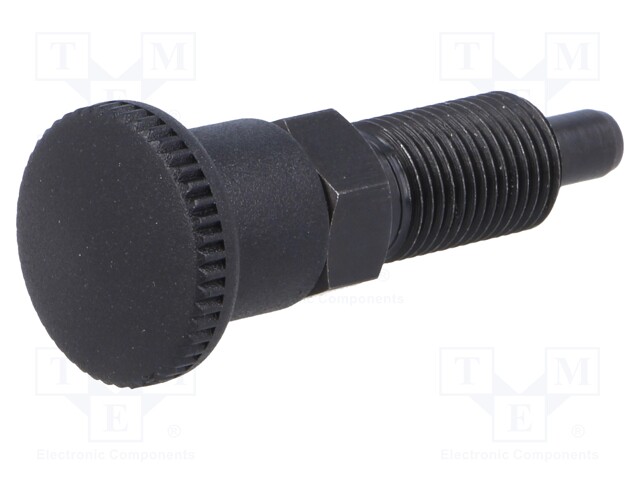 Indexing plungers; Thread: M10; Plating: black finish; Mat: steel