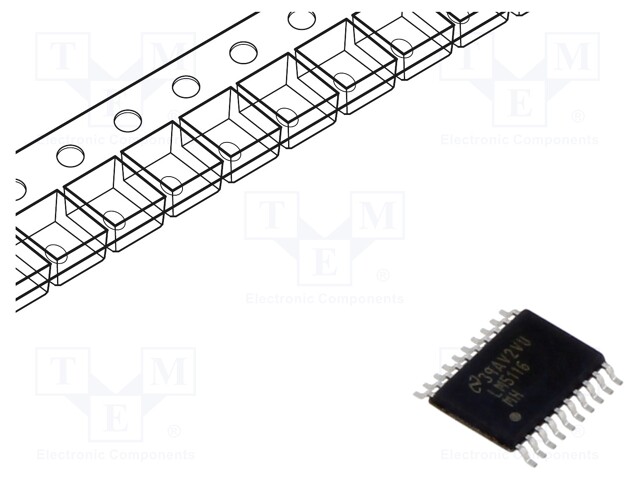 DC/DC Controller, Synchronous Buck, Step Down, 6V to 100V Supply, 98 % Duty Cycle, 1Mhz, HTSSOP-20