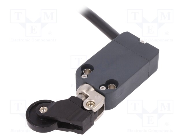 Limit switch; lever R 42,1mm, plastic roller Ø22mm; NO + NC
