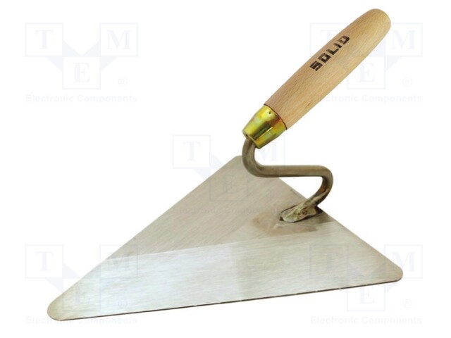 Trowel; triangular; 180mm; Handle material: wood