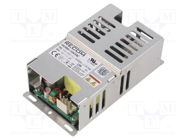 Power supply: switched-mode; 90W; 15VDC; 6000mA; 265g; -40÷85°C