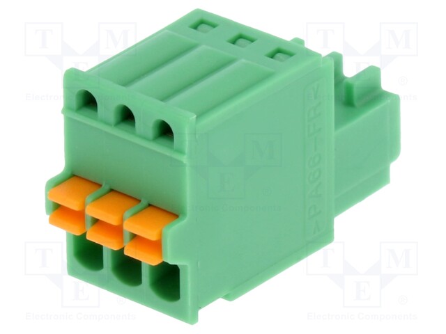 Pluggable terminal block; 2.5mm; ways: 3; straight; plug; female