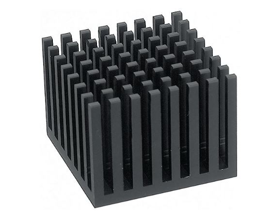 Heatsink: extruded; grilled; black; 49.5X49.5X38mm; ICK PEN 38W PENTIUM