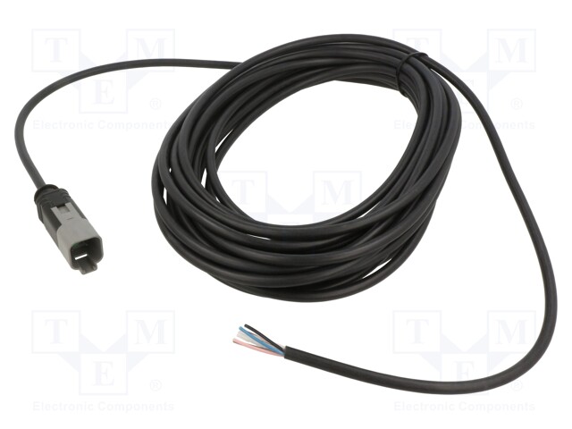 Connection lead; DT04-6P; PIN: 6; straight; 10m; plug; 48VAC; 8A