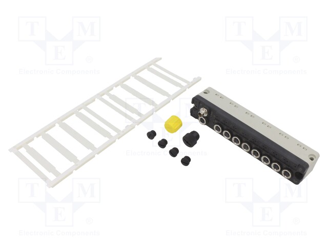 Distribution box; M8; PIN: 3; straight; socket; -25÷85°C; IP67