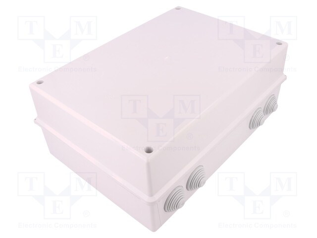 Enclosure: junction box; X: 214mm; Y: 303mm; Z: 123mm; ABS; IP55