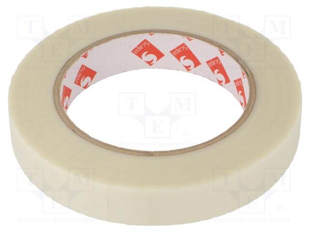 Tape: electrical insulating; W: 19mm; L: 33m; Thk: 0.17mm; silicone