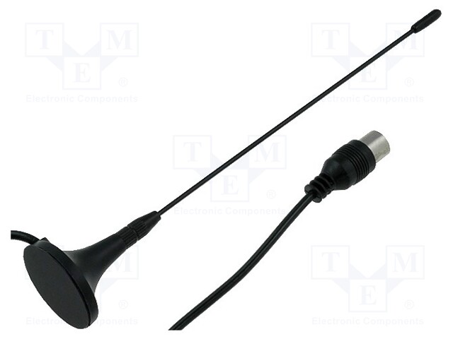 Antenna; 0.17m; DVB-T; coaxial 9.5mm; magnet