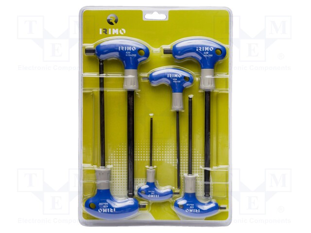 Kit: screwdrivers; hex key; Kind of handle: T; 6pcs.