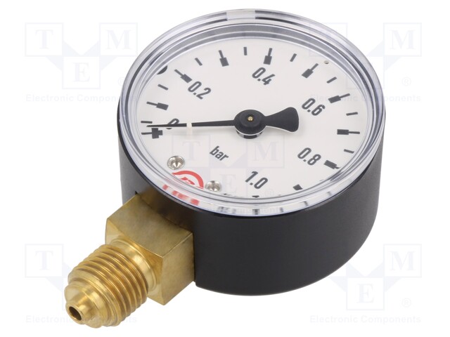 Manometer; 0÷1bar; 50mm; non-aggressive liquids,inert gases