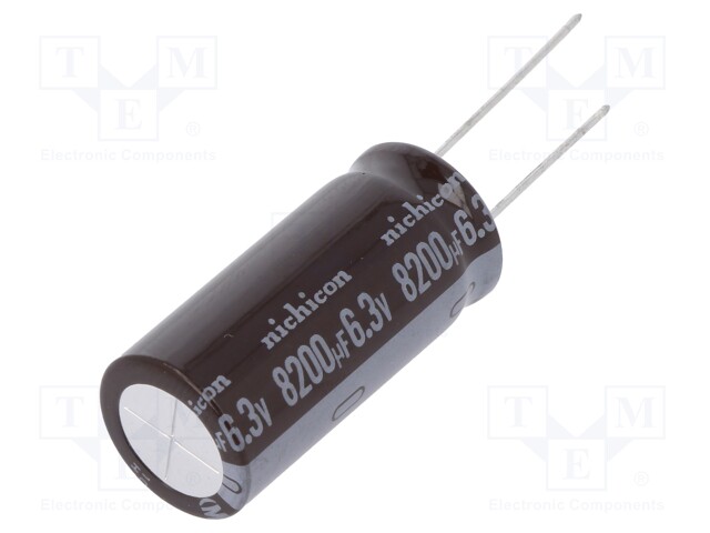 Capacitor: electrolytic; low impedance; THT; 8200uF; 6.3VDC; ±20%