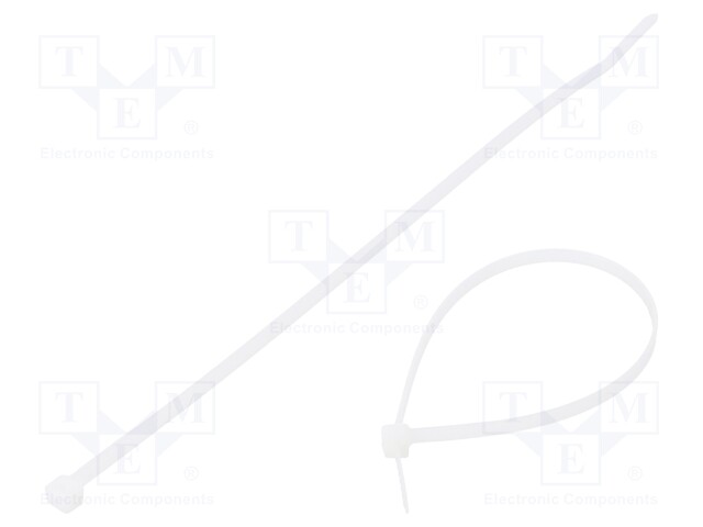 Cable tie; L: 203mm; W: 3.6mm; polyamide; 178N; natural; Ømax: 51mm