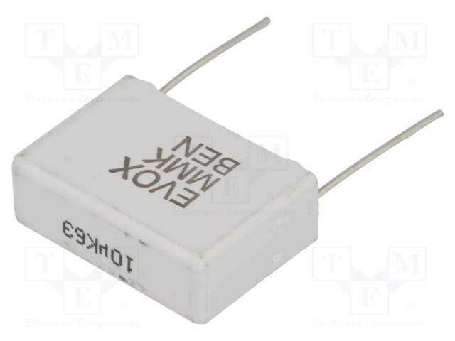 Capacitor: polyester; 10uF; 40VAC; 63VDC; Pitch: 22.5mm; ±10%