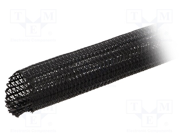 Polyester conduit; Braid diameter: 19.05mm; Mat: polyester; black