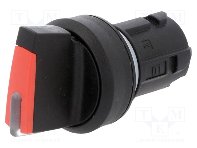 Switch: rotary; 22mm; red; Illumin: depending on the holder; IP67