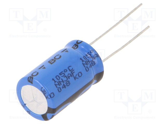 Electrolytic Capacitor, 470 µF, 50 V, 048 RML Series, ± 20%, Radial Leaded, 3000 hours @ 105°C