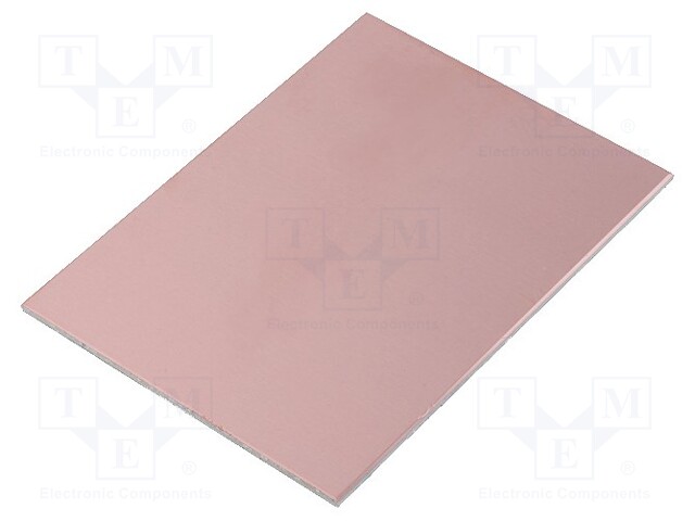 Laminate; aluminium; 1.5mm; L: 100mm; W: 75mm; Coating: copper