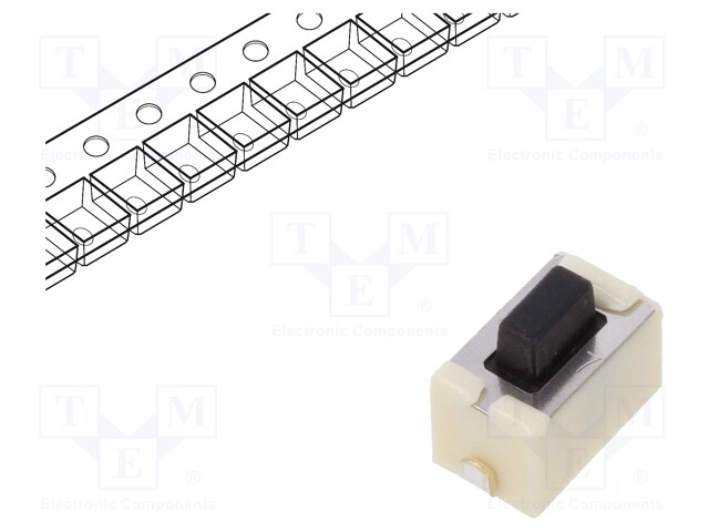 Microswitch TACT; SPST; Pos: 2; 0.05A/12VDC; 5mm; OFF-(ON)