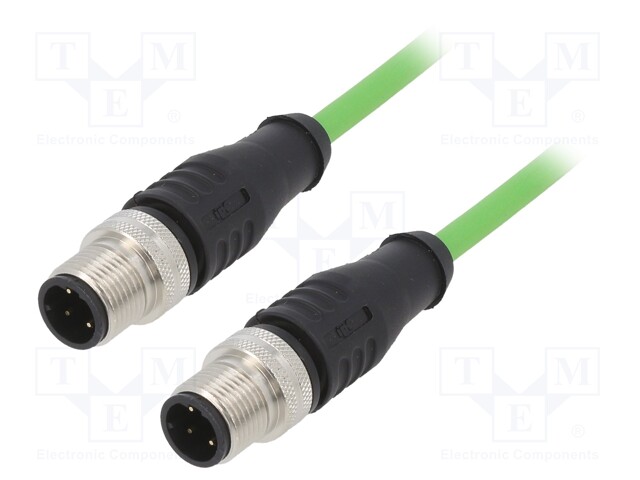 Connection lead; PIN: 4; 5m; plug; 1A; -40÷80°C; Insulation: PUR