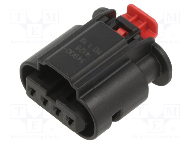 1.2MM SLD ASSY RCPT 1X4 BLK KEYF/04