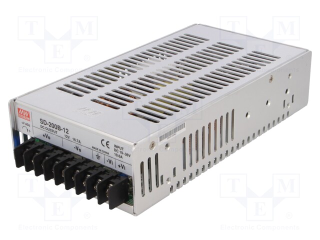 Converter: DC/DC; 200.4W; Uin: 19÷36V; Uout: 12VDC; Iout: 16.7A